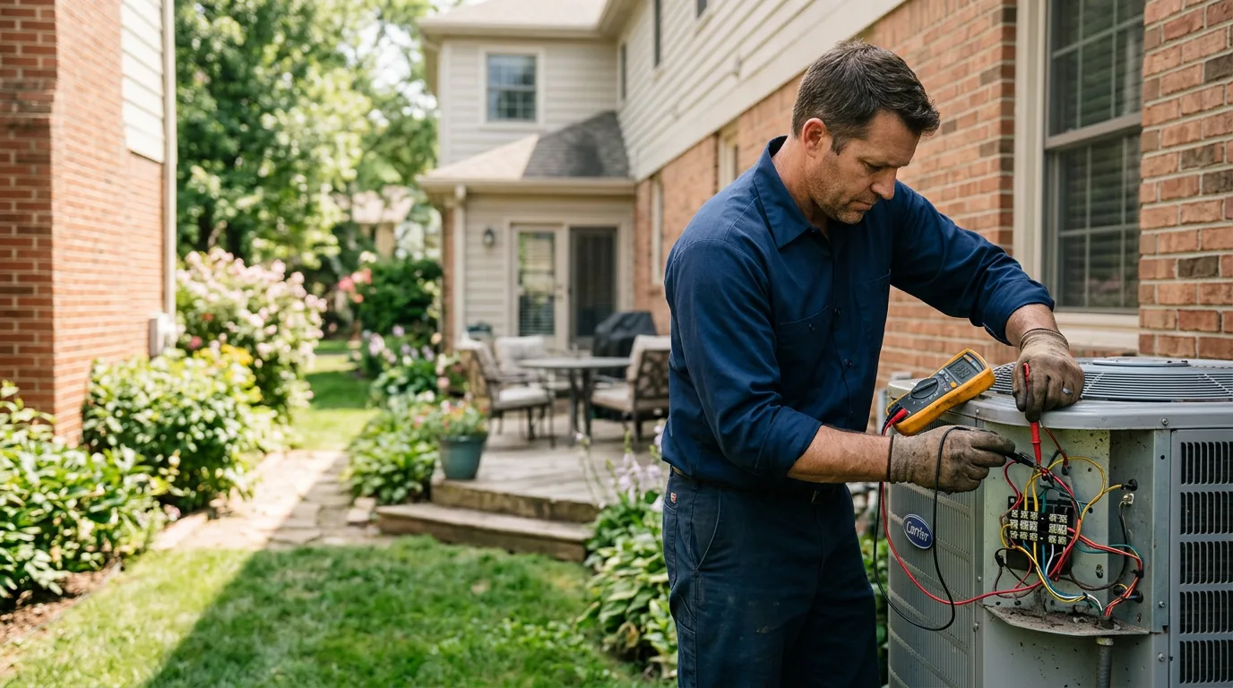 HVAC technician working near Boston, KY